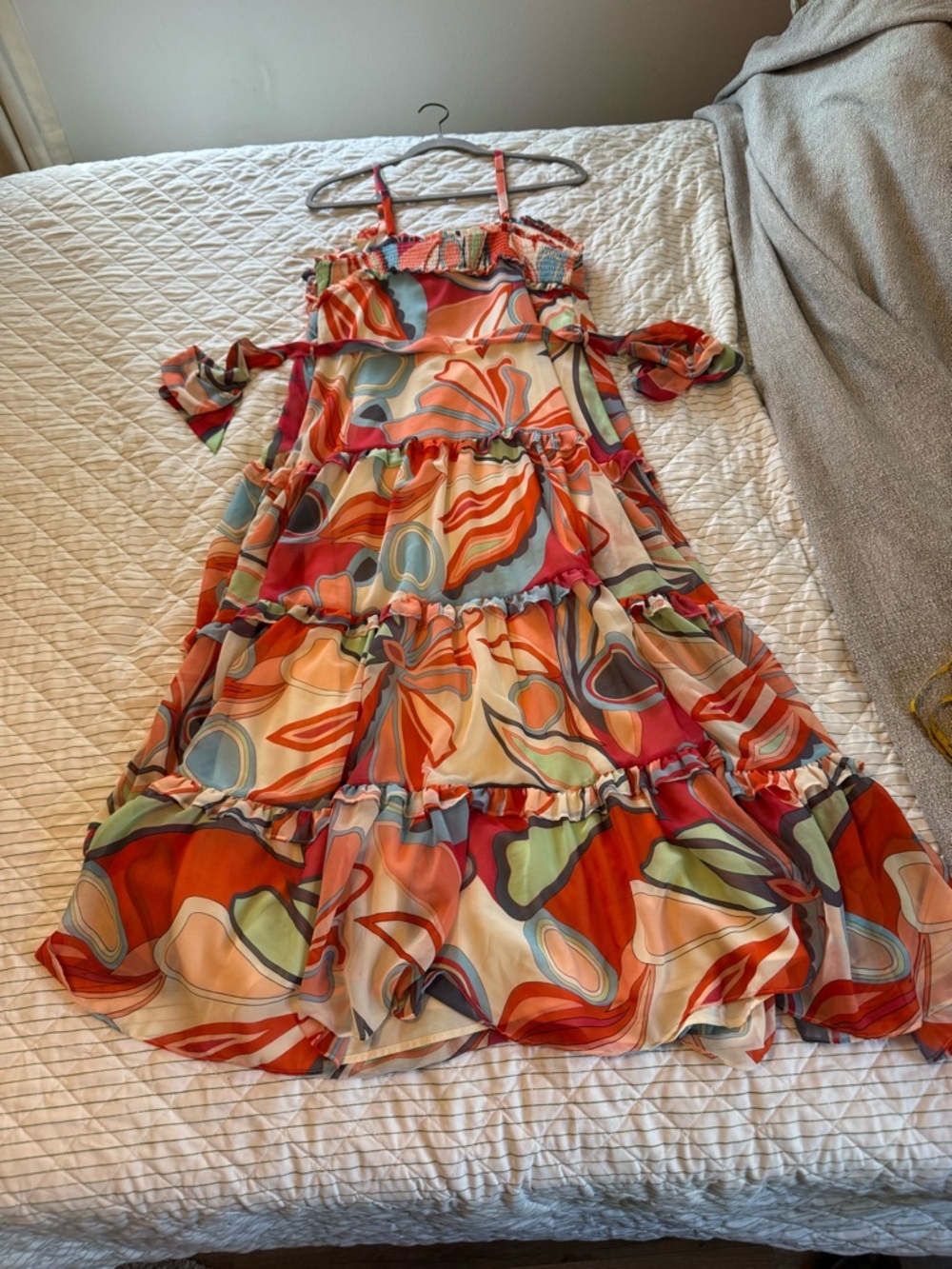 Alexis Multicolor Floral Ruffle Maxi Dress - Picture 2 of 5